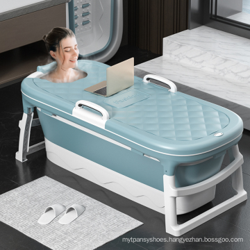 Adult Bath Tub Barrel Sweat Steaming Bathtub Plastic Folding Thicken Bathtub Home Sauna Bathtub